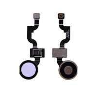  Home Button with Flex Cable,Connector and Fingerprint Scanner Sensor for Google Pixel 3a XL - White