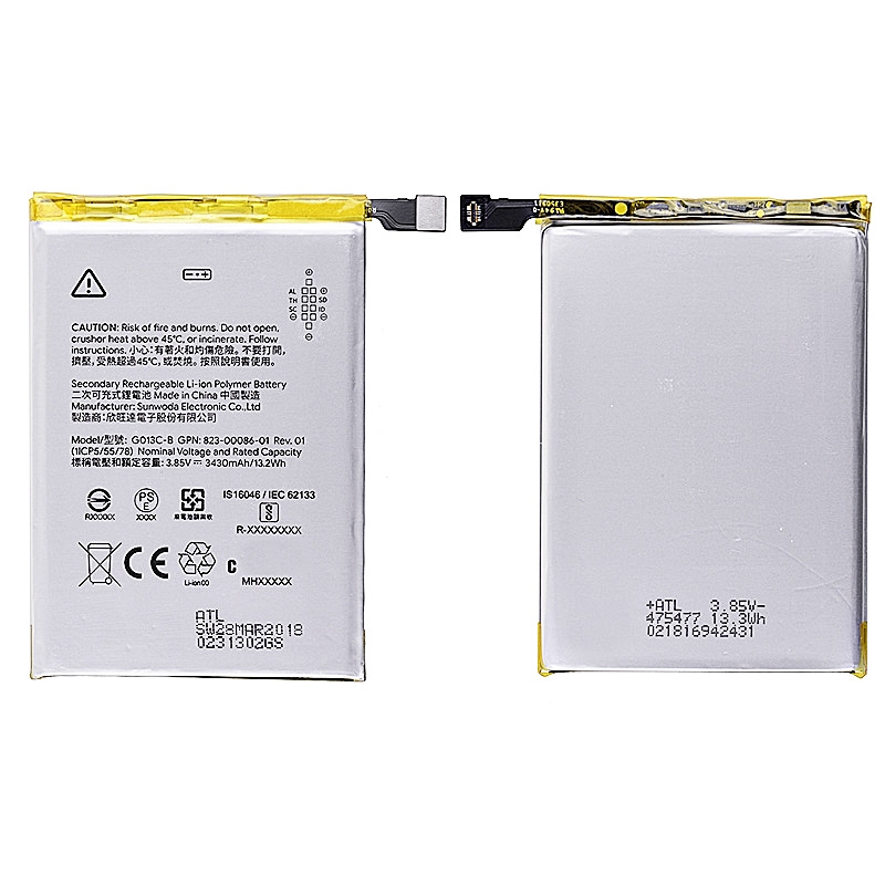 3.85V 3430mAh Battery for Google Pixel 3 XL(G013C-B)