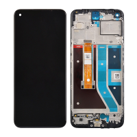  LCD Screen Digitizer Assembly With Frame for OnePlus Nord N100 - Black