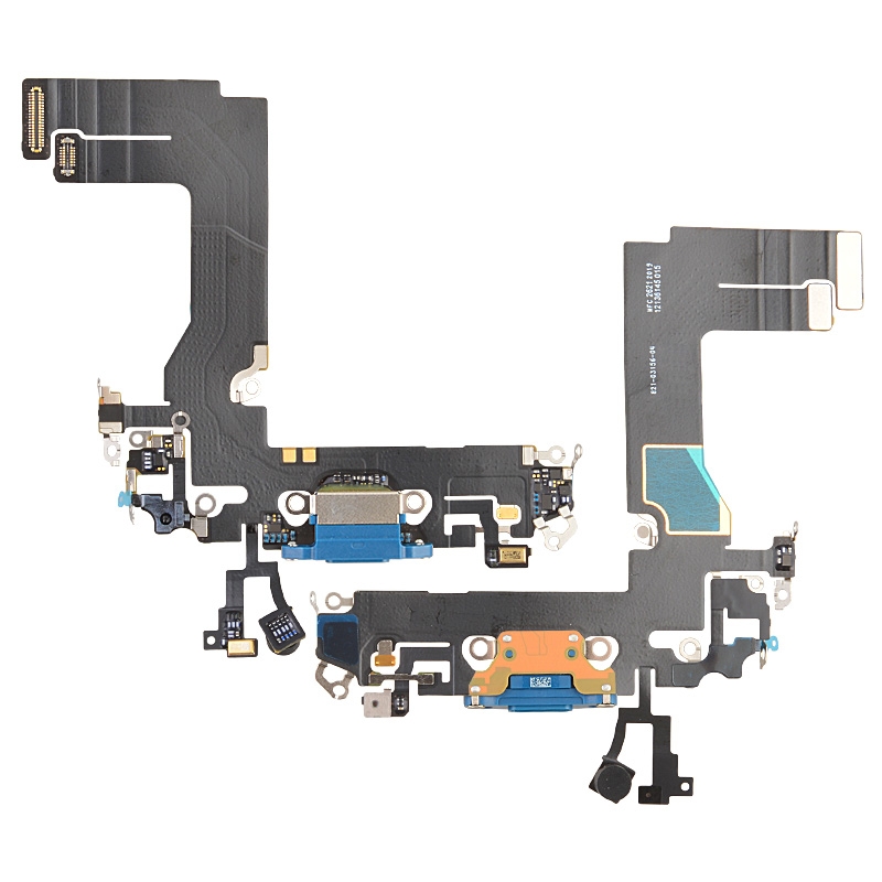 Charging Port with Flex Cable for iPhone 13 mini (High Quality) - Blue