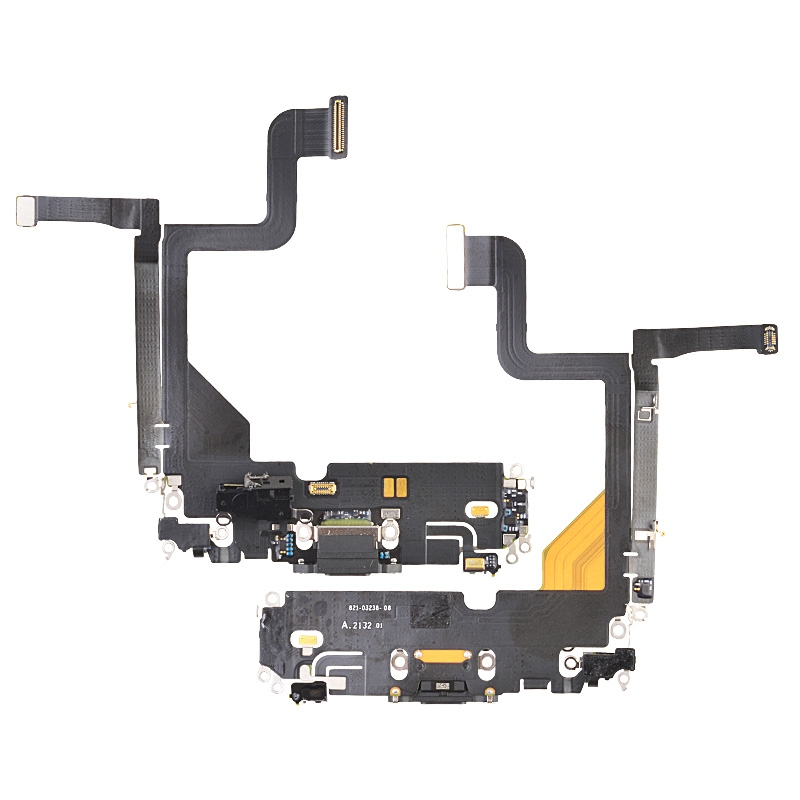 Charging Port with Flex Cable for iPhone 13 Pro (High Quality) - Graphite