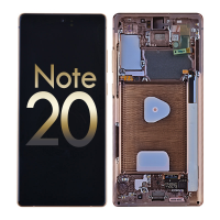  OLED Screen Digitizer Assembly with Frame for Samsung Galaxy Note 20 N980/ Note 20 5G N981 (Service Pack) - Mystic Bronze