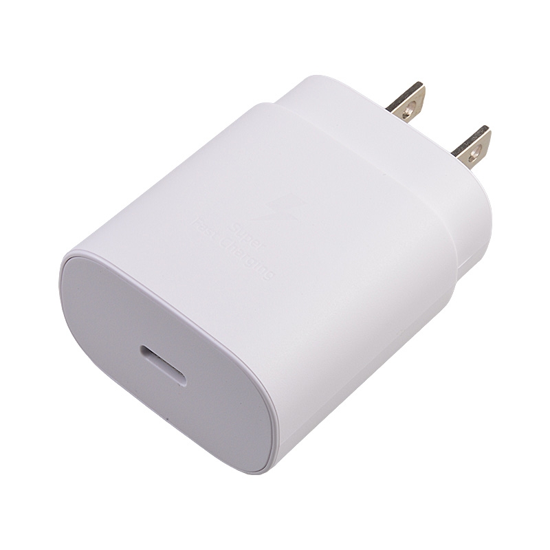 25W Type-C Quick Charge Wall Charger for Samsung - White