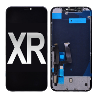  LCD Screen Digitizer Assembly with Back Plate for iPhone XR (High Quality) - Black