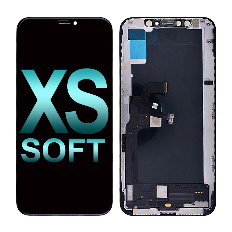 Premium Soft OLED Screen Digitizer Assembly with Frame for iPhone XS (Aftermarket Plus) - Black