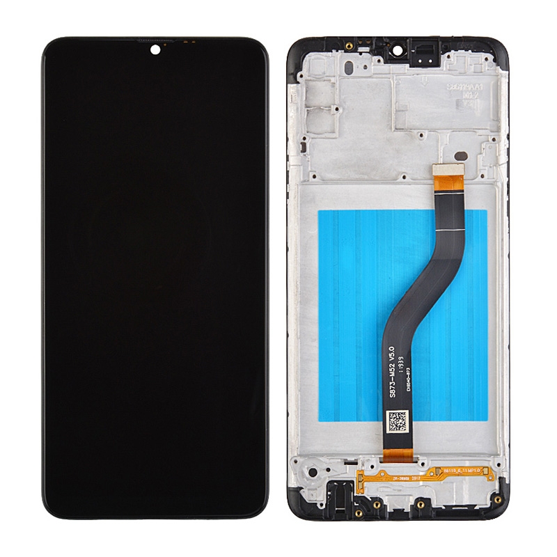 LCD Screen Digitizer Assembly with Frame for Samsung Galaxy A20S (2019) A207 - Black