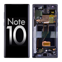  OLED Screen Digitizer with Frame Replacement for Samsung Galaxy Note 10 N970 (Premium) - Aura Black