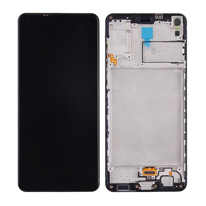 LCD Screen Digitizer Assembly with Frame for Samsung Galaxy A21S (2020) A217 - Black