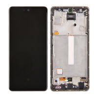 OLED Screen Digitizer Assembly With Frame for Samsung Galaxy A52 5G (2021) A526 (Premium) - Awesome White
