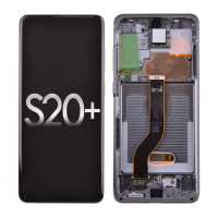  OLED Screen Digitizer with Frame Replacement for Samsung Galaxy S20 Plus G985/ S20 Plus 5G G986 (Premium) - Cosmic Gray