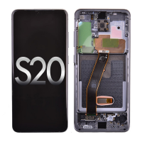 OLED Screen Digitizer with Frame Replacement for Samsung Galaxy S20 G980/ S20 5G G981 (Premium) - Cosmic Gray (Excluding Verizon)