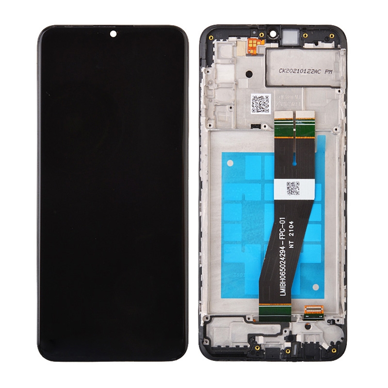 LCD Screen Digitizer Assembly With Frame for Samsung Galaxy A02s (2021) A025 (for America Version) - Black