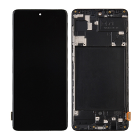  LCD Screen Digitizer Assembly with Frame for Samsung Galaxy A71 (2020) A715 (Incell) - Black