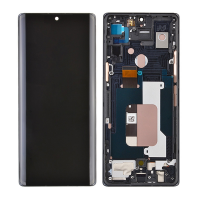  LCD Screen Digitizer Assembly With Frame for LG Velvet G900 - Black