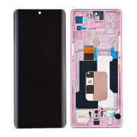  LCD Screen Digitizer Assembly With Frame for LG Velvet G900 - Pink