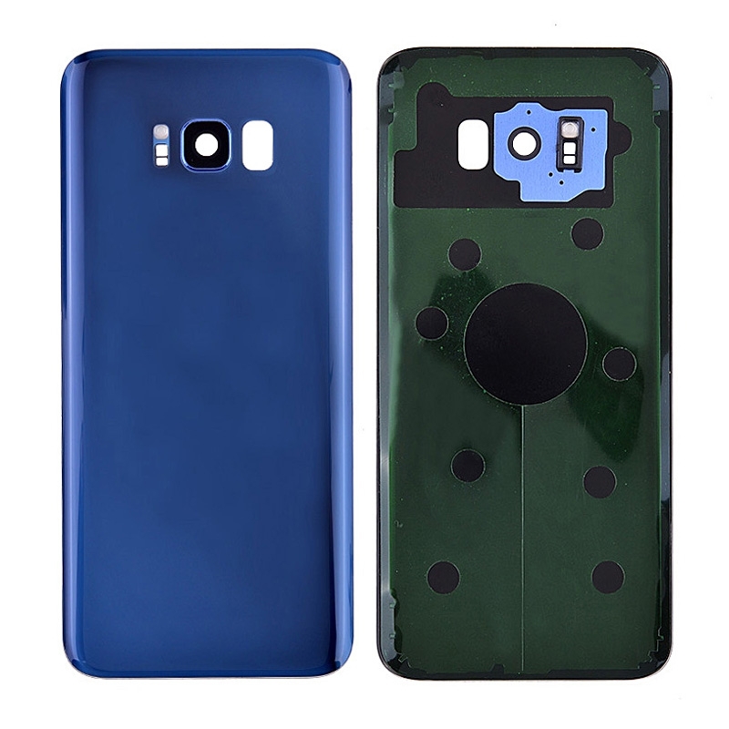 Back Cover with Camera Glass Lens and Adhesive Tape for Samsung Galaxy S8 Plus G955(for SAMSUNG and Galaxy S8+) - Blue