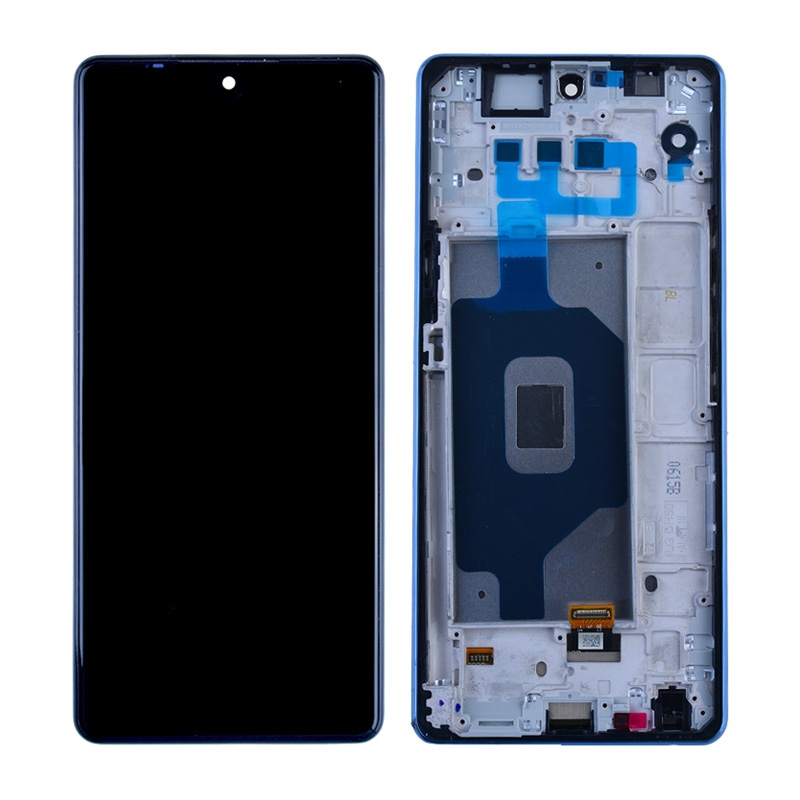 LCD Screen Digitizer Assembly With Frame for LG Stylo 6 Q730 - Blue