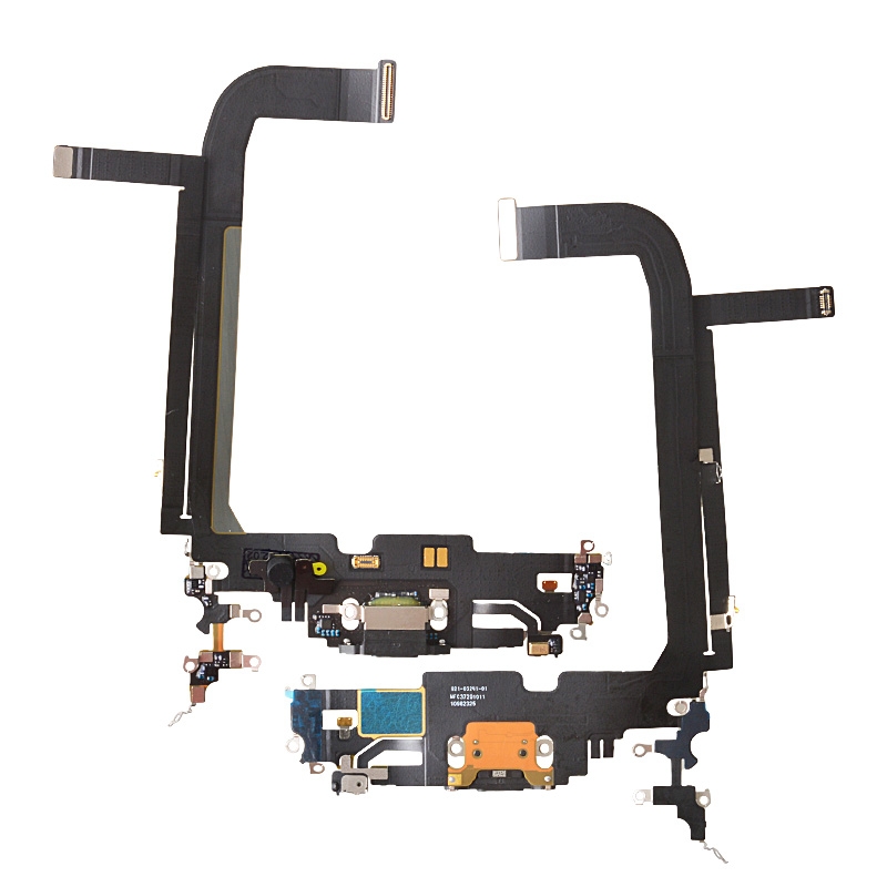 Charging Port with Flex Cable for iPhone 13 Pro Max (High Quality) - Graphite