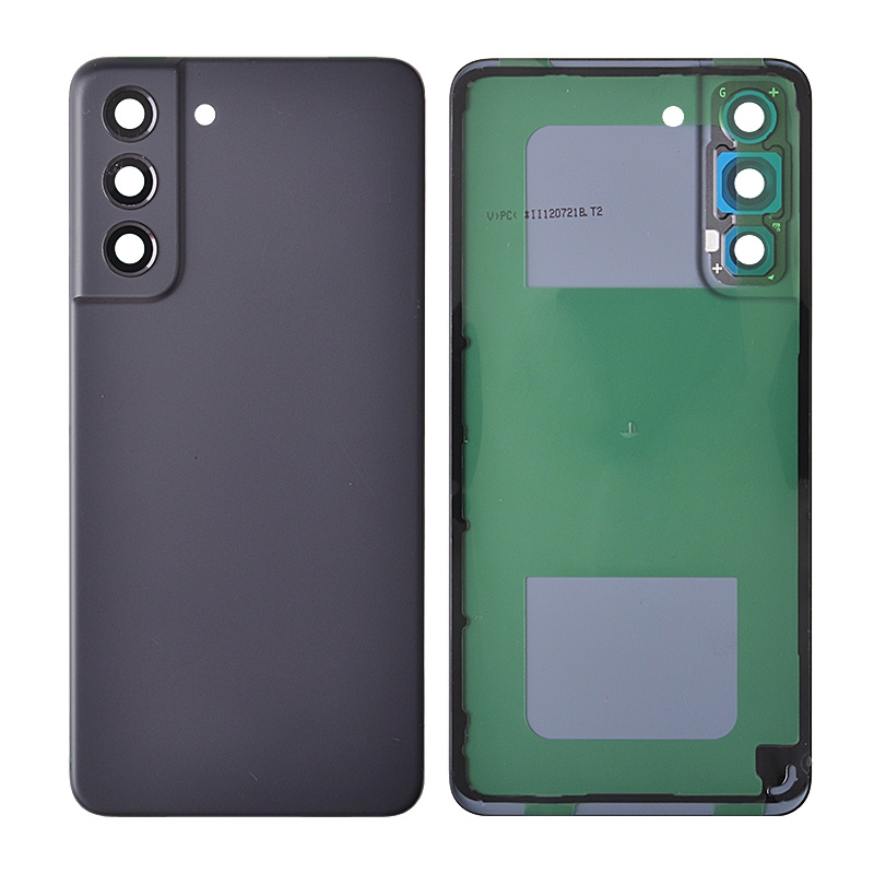 Back Cover with Camera Glass Lens and Adhesive Tape for Samsung Galaxy S21 FE 5G G990(for SAMSUNG) - Graphite