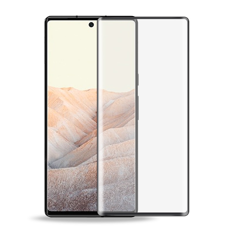 Full Cover Tempered Glass Screen Protector for Google Pixel 6 Pro - Black (Retail Packaging)