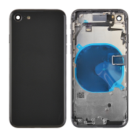  Back Housing with Small Parts Pre-installed for iPhone SE(2020)(No Logo)- Black