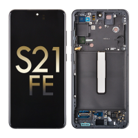  OLED Screen Digitizer Assembly with Frame for Samsung Galaxy S21 FE 5G G990  (for America Version)(Premium) - Graphite