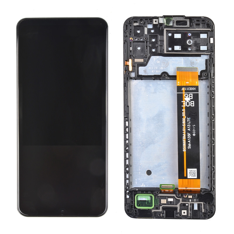 LCD Screen Digitizer Assembly With Frame for Samsung Galaxy A13 (2022) A135 - Black