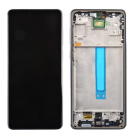  OLED Screen Digitizer Assembly with Frame for Samsung Galaxy A73 5G A736 (Premium) - Black