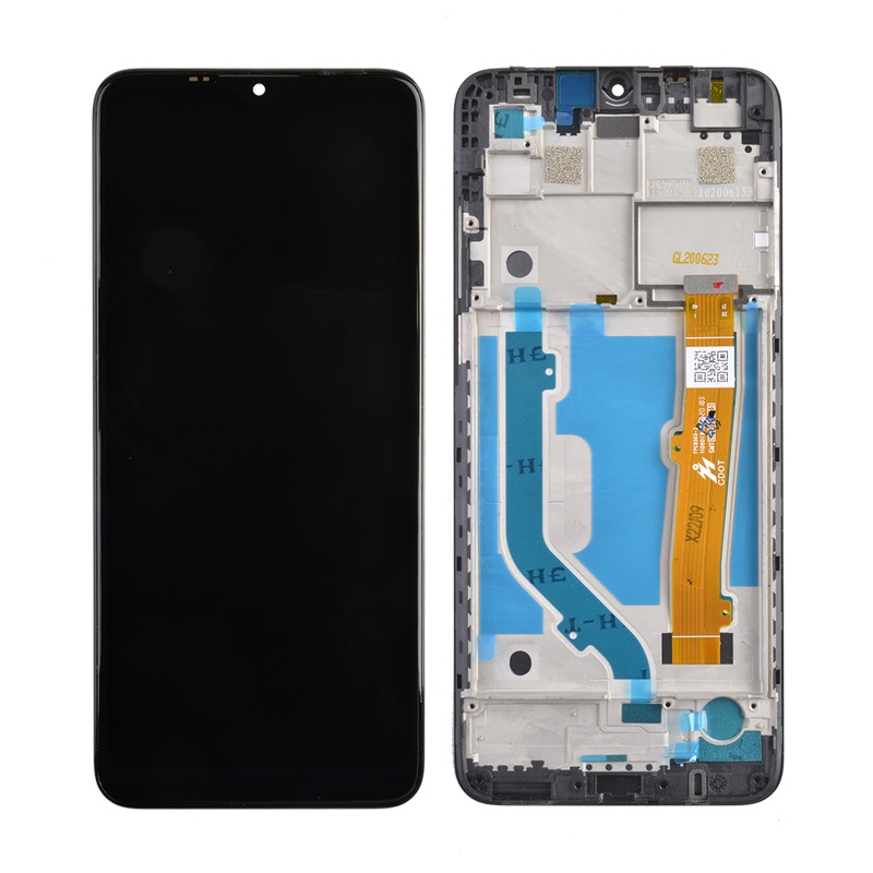 LCD Screen Digitizer Assembly with Frame for T-mobile Revvl 4 Plus 5062 - Black