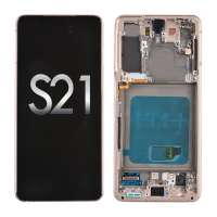  OLED Screen Digitizer Assembly with Frame for Samsung Galaxy S21 5G G991 (Premium) - Phantom Violet