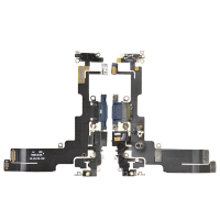  Charging Port with Flex Cable for iPhone 14 (High Quality) - Black