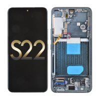  OLED Screen Digitizer Assembly with Frame for Samsung Galaxy S22 5G S901 (for America Version)(Service Pack) - Green