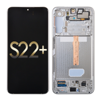  OLED Screen Digitizer Assembly with Frame for Samsung Galaxy S22 Plus 5G S906B (for Europe Version)(Service Pack) - White
