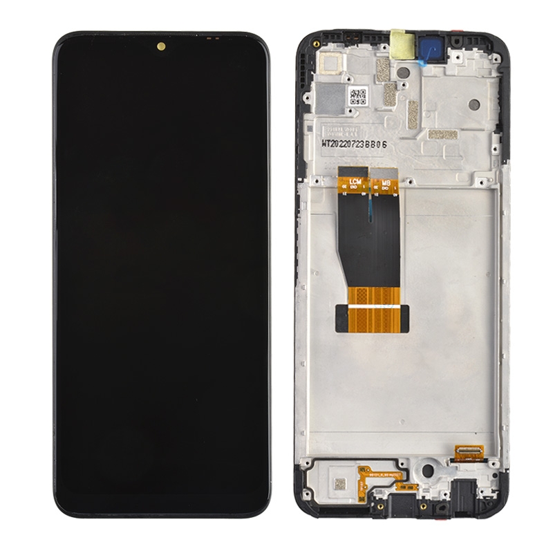 LCD Screen Digitizer Assembly with Frame for T-mobile Revvl 6 Pro - Black