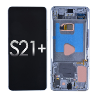  OLED Screen Digitizer Assembly with Frame for Samsung Galaxy S21 Plus 5G G996 (Premium) - Phantom Silver