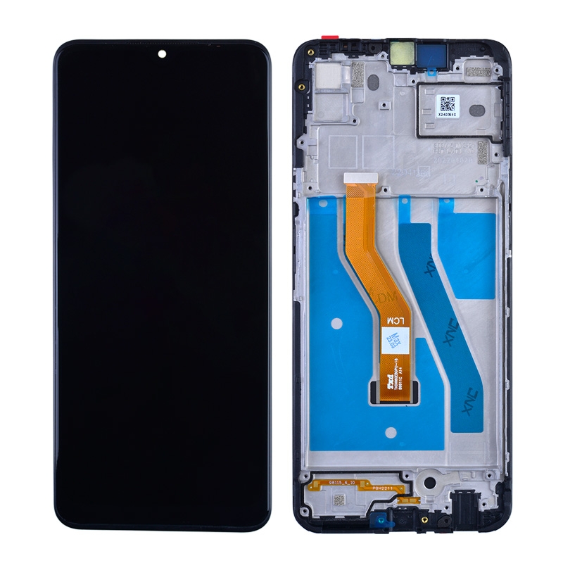 LCD Screen Digitizer Assembly with Frame for T-mobile Revvl V+ 5G - Black