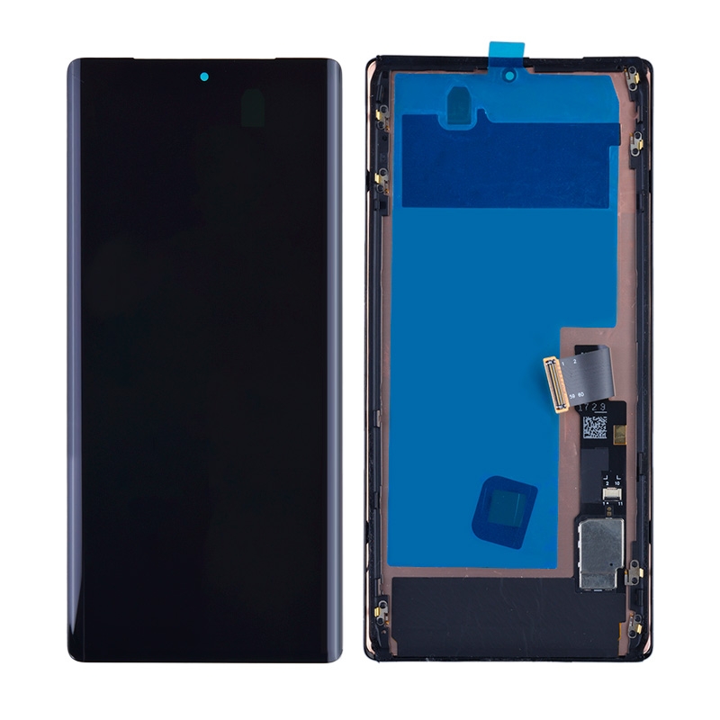 OLED Screen Digitizer Assembly with Frame for Google Pixel 6 Pro - Black
