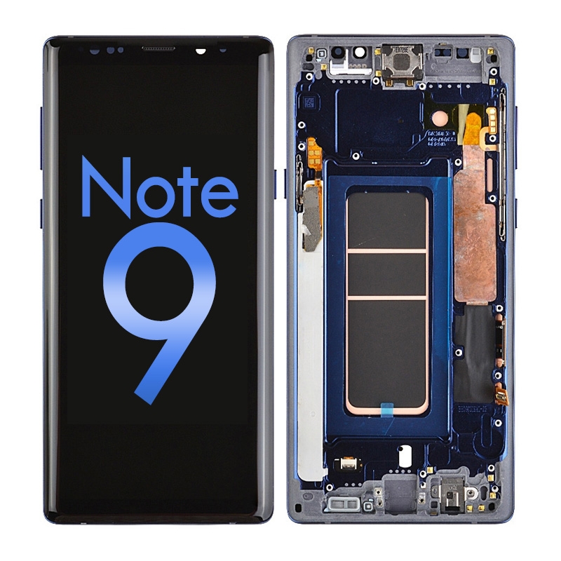 OLED Screen Digitizer with Frame Replacement for Samsung Galaxy Note 9 N960 (Aftermarket) - Ocean Blue