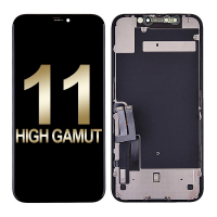  LCD Screen Digitizer Assembly With Back Plate for iPhone 11 (High Gamut/ Aftermarket Plus) - Black