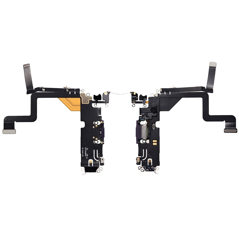 Charging Port with Flex Cable for iPhone 14 Pro (High Quality) - Deep Purple