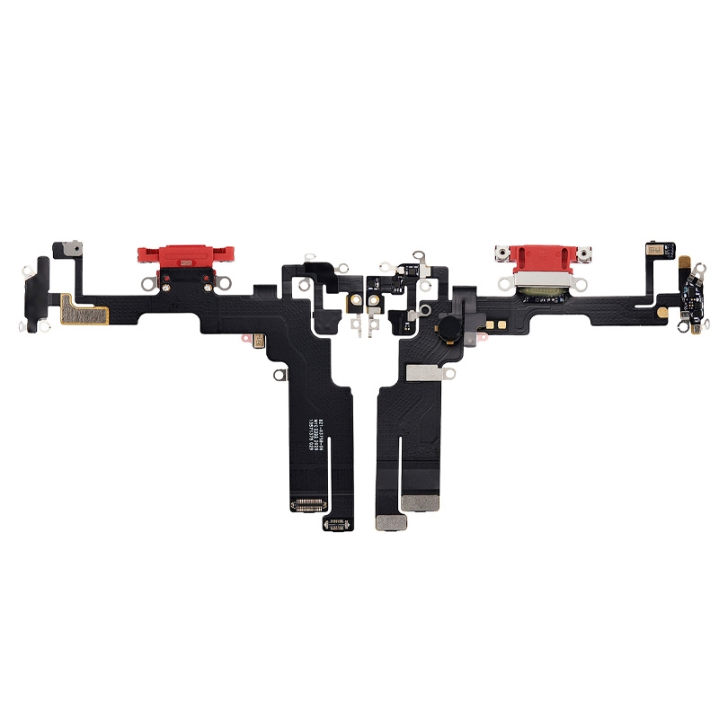 Charging Port with Flex Cable for iPhone 14 (High Quality) - Red