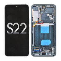  OLED Screen Digitizer Assembly with Frame for Samsung Galaxy S22 5G S901 (for America Version)(Premium) - Green