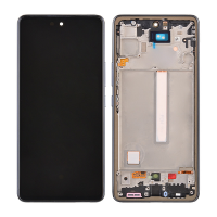  OLED Screen Digitizer with Frame Replacement for Samsung Galaxy A53 5G (2022) A536 (Aftermarket)(1:1 Size) - Black