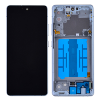  OLED Screen Digitizer with Frame Replacement for Samsung Galaxy A51 5G A516 (Aftermarket)(1:1 Size) - Prism Cube White