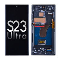  OLED Screen Digitizer Assembly with Frame for Samsung Galaxy S23 Ultra 5G S918 (for America Version)(Premium) - Green