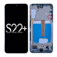  OLED Screen Digitizer Assembly with Frame for Samsung Galaxy S22 Plus 5G S906 (for America Version)(Premium) - White