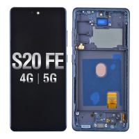  OLED Screen Digitizer Assembly with Frame for Samsung Galaxy S20 FE G780 (Premium) - Cloud Navy