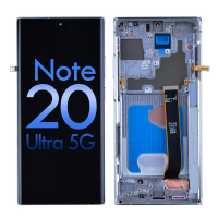  OLED Screen Digitizer with Frame Replacement for Samsung Galaxy Note 20 Ultra N985 (Aftermarket) - Mystic White