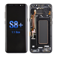  OLED Screen Digitizer with Frame Replacement for Samsung Galaxy S8 Plus G955 (Aftermarket)(1:1 Size) - Midnight Black