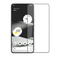  Full Cover Tempered Glass Screen Protector for Google Pixel 8 - Black (Retail Packaging)